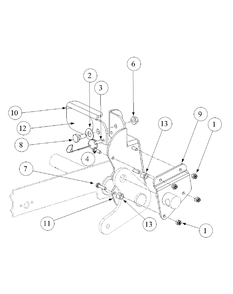 Optional And Standard Foot Pedal Deck Lift Diagram and Parts List for M48-KW 53AB5DAV150-19-HP Cub Cadet Lawn Tractor